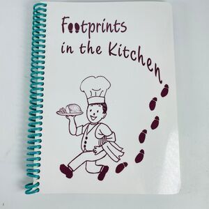 Footprints in the Kitchen Various 1990s Vintage Cookbook Jumbo Jacks